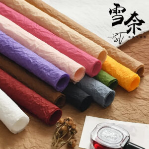 crinkled chiyogami paper