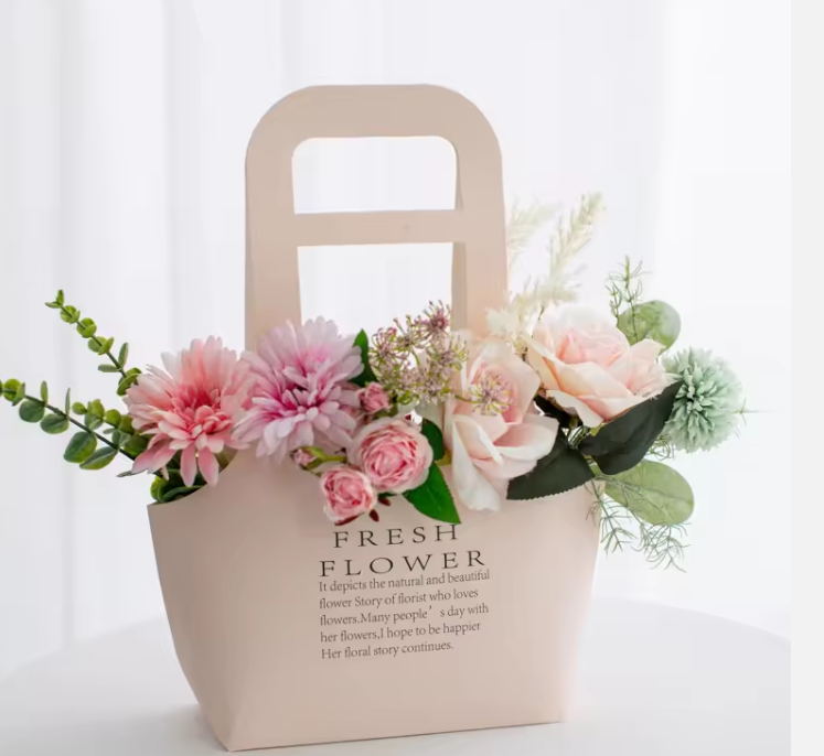 kraft paper flower bag