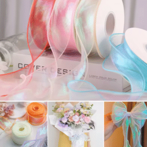 transparent silk ribbon