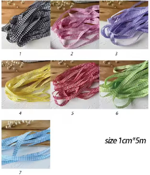 10mm checkered ribbon 10mm checkered ribbon