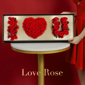 rectangular rose packaging box