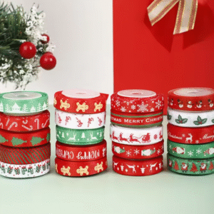 1 centimeter 10 yard roll christmas ribbon