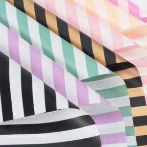 waterproof striped flower packaging paper