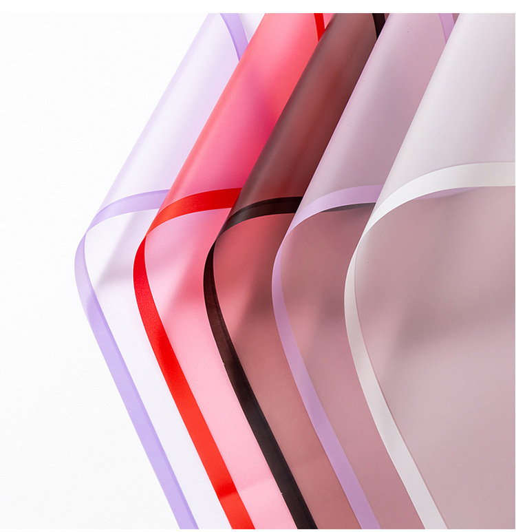 pure color matte metallic edge paper semi transparent waterproof korean style paper used for flower shop pure color matte metallic edge paper semi transparent waterproof korean style paper used for flower shop
