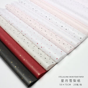 star and moon snowy pear inner liner paper, flower packaging paper